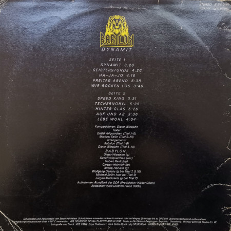 Babylon – албум Dynamit - Img 2