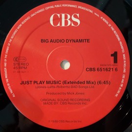 Big Audio Dynamite ‎– сингъл Just Play Music! - Img 4