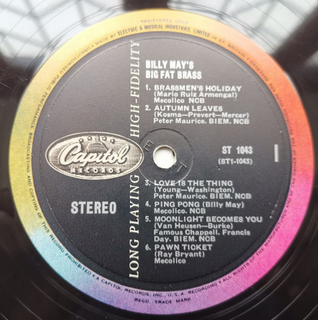 Billy May – албум Billy May&#039;s Big Fat Brass - Img 3