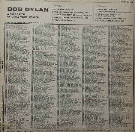 Bob Dylan – албум A Rare Batch Of Little White Wonder - Img 3