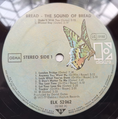 Bread – албум The Sound Of Bread - Their 20 Finest Songs - Img 3