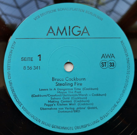 Bruce Cockburn ‎– албум Stealing Fire - Img 2