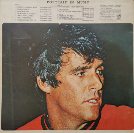 Burt Bacharach – албум Portrait In Music - Img 2