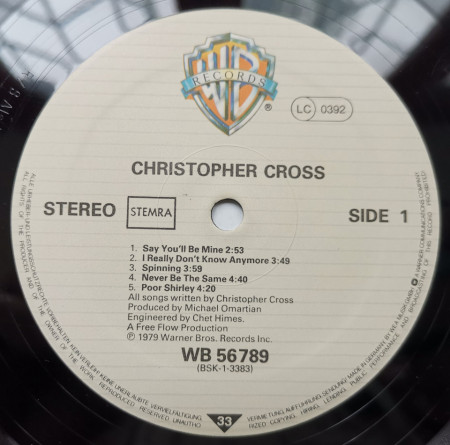 Christopher Cross – албум Christopher Cross - Img 3