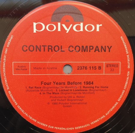 Control Company – албум Four Years Before 1984 - Img 3