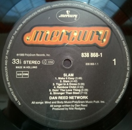 Dan Reed Network ‎– албум Slam - Img 2
