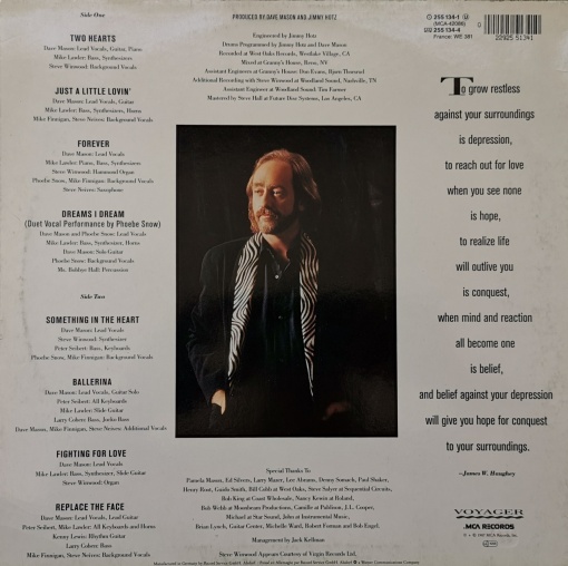 Dave Mason – албум Two Hearts - Img 2
