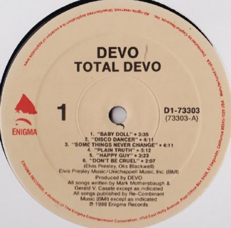 Devo ‎– албум Total Devo - Img 3