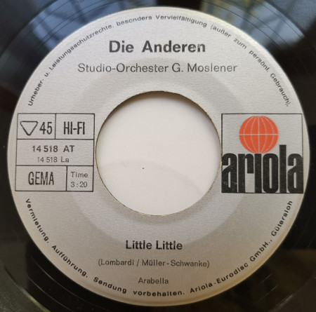 Die Anderen ‎– сингъл Little Little - Img 3