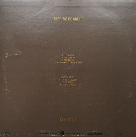 Fabrizio De Andrè – албум Le Nuvole - Img 2