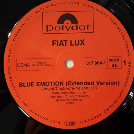 Fiat Lux ‎– сингъл Blue Emotion - Img 4