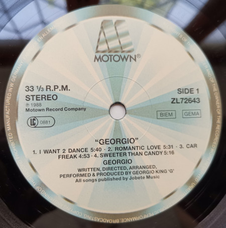 Georgio – албум Georgio - Img 3