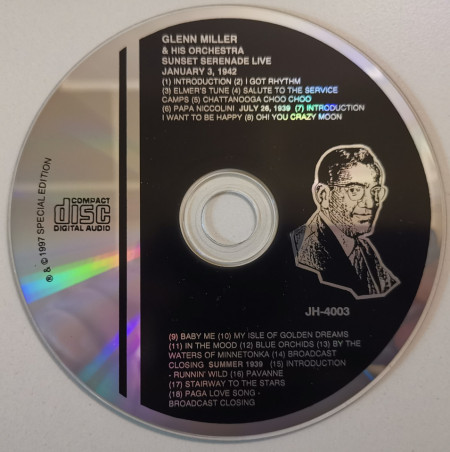 Glenn Miller And His Orchestra - албум Sunset Serenade Live (CD) - Img 3