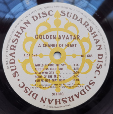 Golden Avatar – албум A Change Of Heart - Img 2