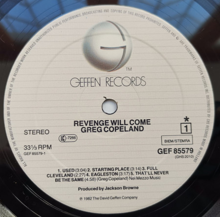 Greg Copeland – албум Revenge Will Come - Img 3