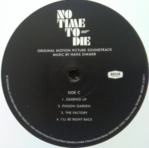 Hans Zimmer – албум No Time To Die (Original Motion Picture Soundtrack) - Img 4