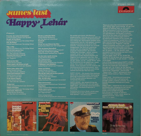 James Last – албум Happy Lehár - Img 2