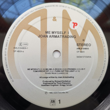 Joan Armatrading – албум Me Myself I - Img 3