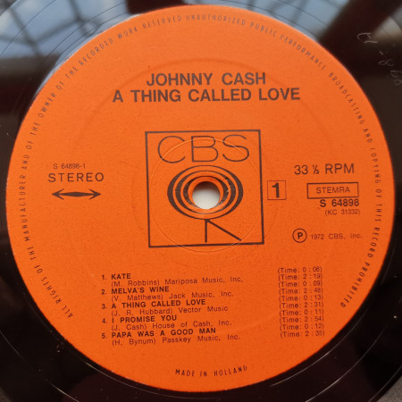 Johnny Cash – албум A Thing Called Love - Img 3