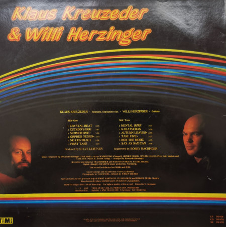 Klaus Kreuzeder &amp; Willi Herzinger – албум Sax As Sax Can - Img 2