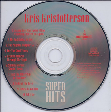 Kris Kristofferson ‎– албум Super Hits (CD) - Img 3