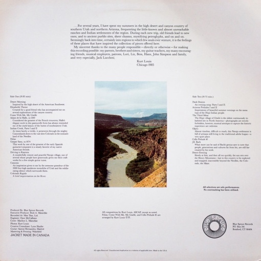 Kurt Louis – албум Canyons - Img 2