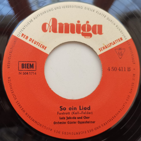 Lutz Jahoda – сингъл Ich Bin Die Ruhe In Person / So Ein Lied - Img 3