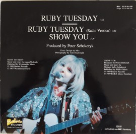 Melanie – сингъл Ruby Tuesday (Special Mix '89) - Img 2