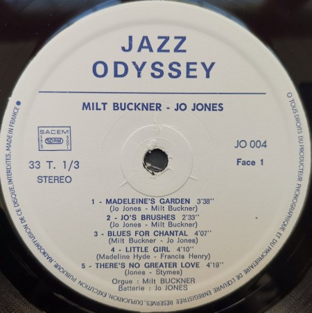 Milt Buckner – Jo Jones ‎– албум Deux Géants Du Jazz - Img 2