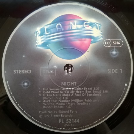 Night ‎– албум Night - Img 3