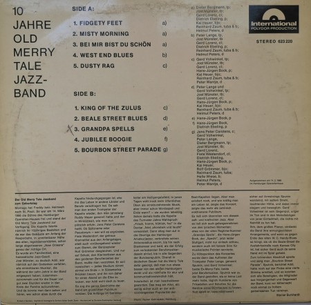 Old Merry Tale Jazzband ‎– албум 10 Jahre Old Merry Tale Jazzband - Img 3
