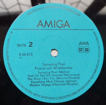 Pascal von Wroblewsky ‎– албум Swinging Pool - Img 3
