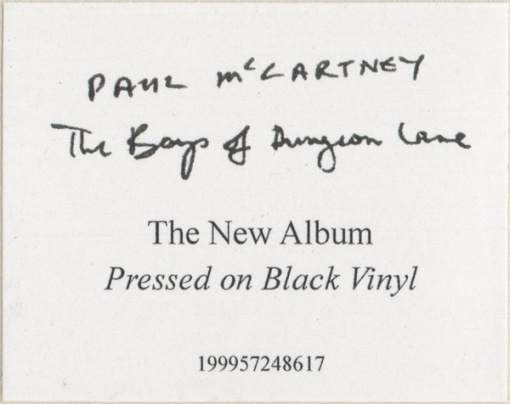 PAUL MCCARTNEY - BOYS OF DUNGEON LANE (Black Vinyl) - Img 2