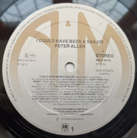 Peter Allen – албум I Could Have Been A Sailor - Img 3