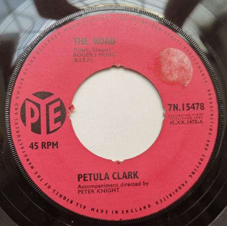 Petula Clark ‎– сингъл The Road