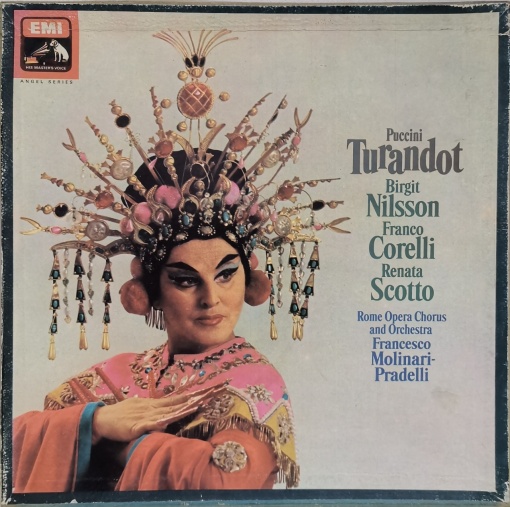 Puccini, Birgit Nilsson, Franco Corelli, Renata Scotto, Rome Opera Chorus and Orchestra, Francesco Molinari-Pradelli – Turandot (Box Set, 3xLP)