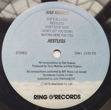 Rab Noakes – албум Restless - Img 3