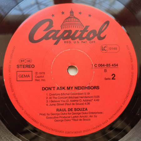 Raul de Souza – албум Don't Ask My Neighbors - Img 3