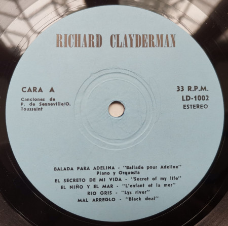Richard Clayderman – албум Balada Para Adeline - Img 3