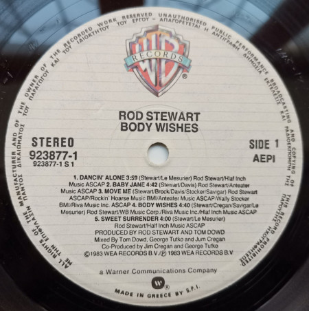 Rod Stewart ‎– албум Body Wishes - Img 3