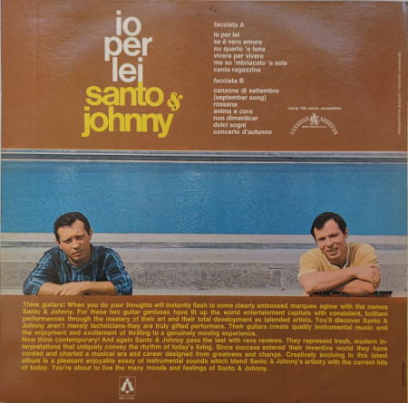 Santo &amp; Johnny – албум Io Per Lei - Img 2