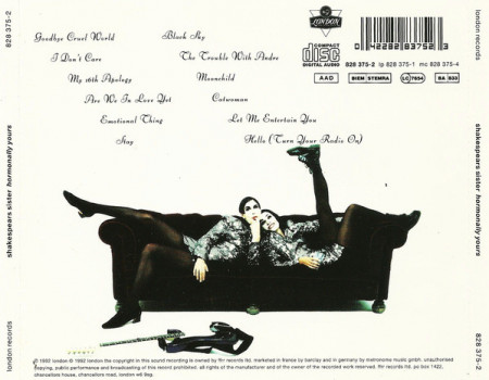 Shakespears Sister ‎– албум Hormonally Yours (CD) - Img 2