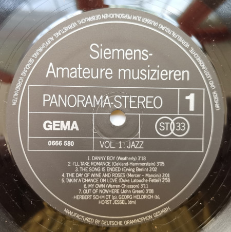 Siemens-Amateure ‎– албум Siemens-Amateure Musizieren · Vol. 1: Jazz - Img 3