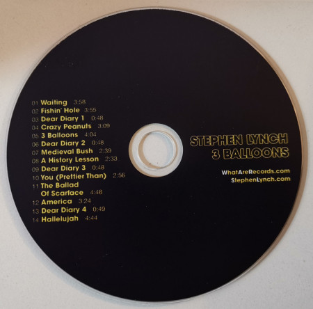 Stephen Lynch ‎– албум 3 Balloons (CD) - Img 3