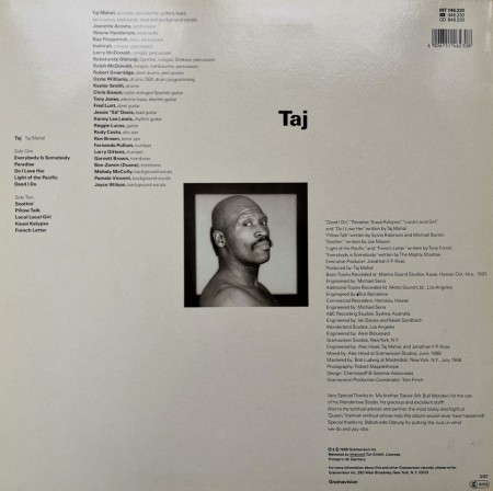 Taj Mahal – албум Taj - Img 2