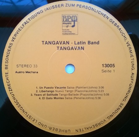Tangavan – албум Latin Band - Img 3