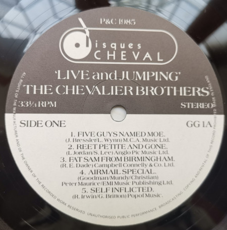 The Chevalier Brothers – албум Live And Jumping - Img 3