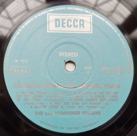 The Les Humphries Singers – албум Amazing Grace And Gospel Train - Img 3