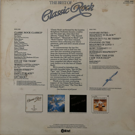 The London Symphony Orchestra And The Royal Choral Society – албум The Best Of Classic Rock - Img 2