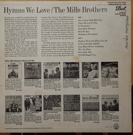 The Mills Brothers – албум Hymns We Love - Img 2